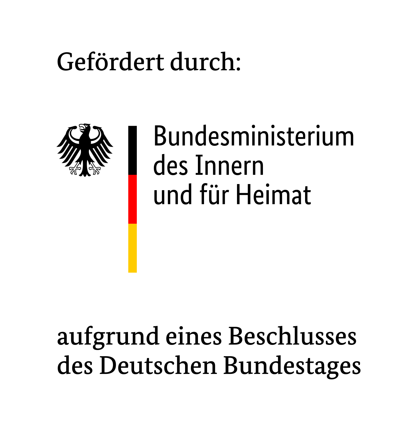 Förderlogo des Bundesministeriums des Innern und für Heimat