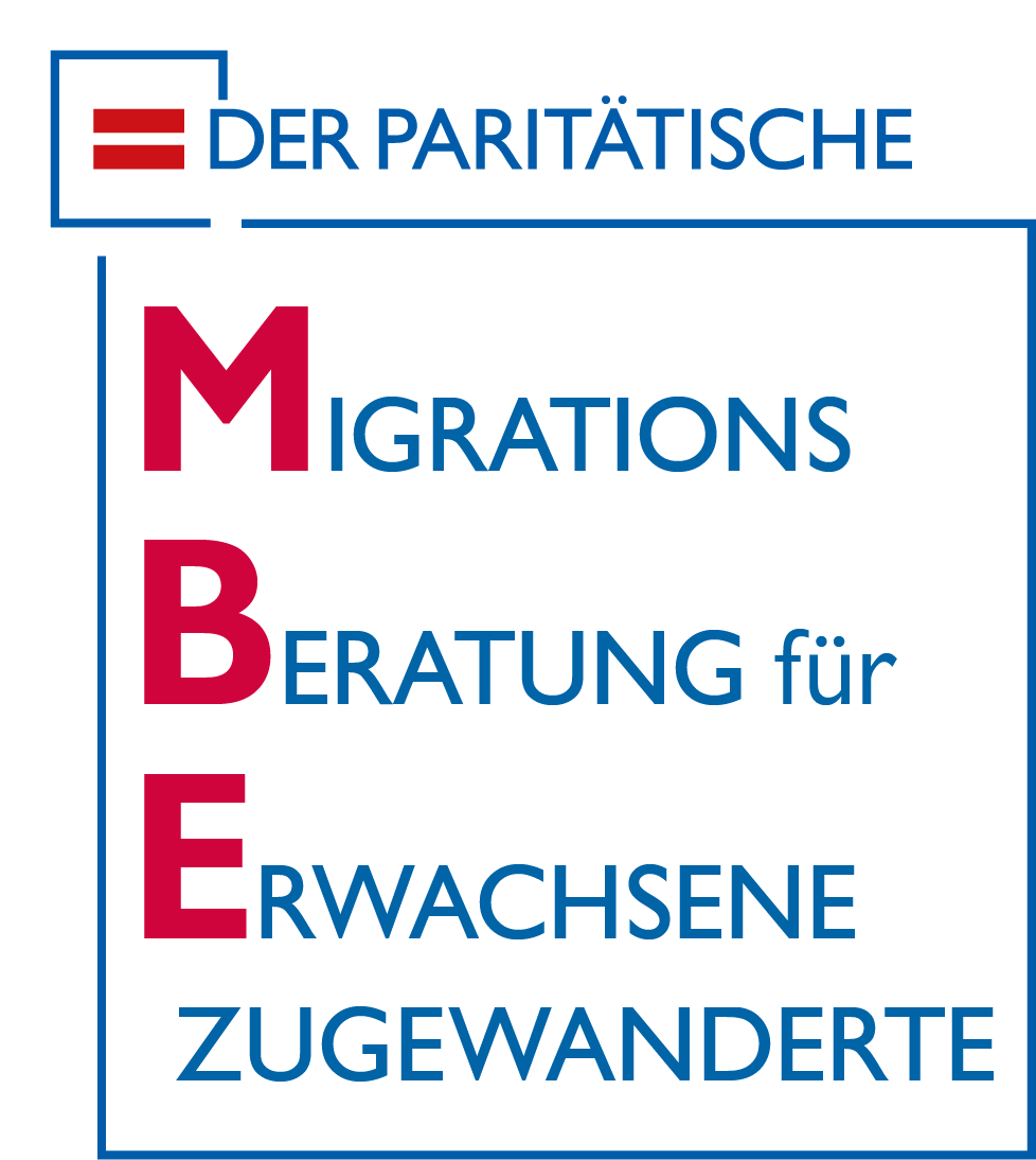 MBE Logo Der Paritätische - Migrations-Beratung für erwachsene Zugewanderte